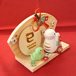 2025 干支飾り 巳♡ 巳年お正月飾り 卓上タイプ 3枚目の画像