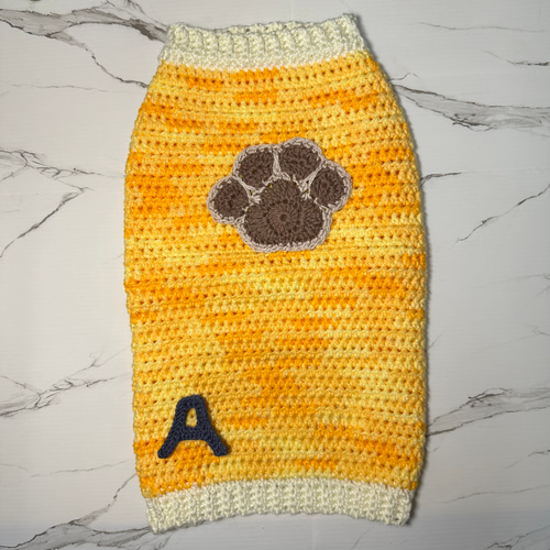 手編み犬服　２枚 楽天市場】春夏毛糸 ウォッシュコットンクロッシェで編む犬用ケープ