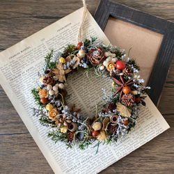 木の実のミニリース〜秋のリース＊ハンドメイド 木の実のミニリース〜秋のリース＊ハンドメイド 秋の木の実のミニリース