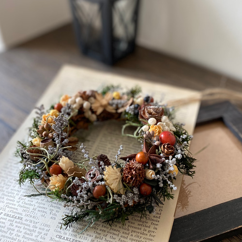 木の実のミニリース〜秋のリース＊ハンドメイド ササッと簡単に！モスと木の実のミニリース・作り方・秋のリース - YouTube