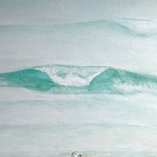 原画『かえりみち』アクリル画F3サイズエネルギーアートあわうた