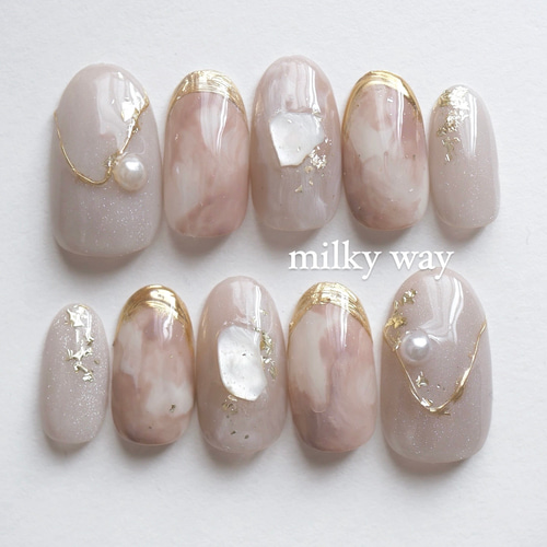 現品 ベージュニュアンス ネイルチップ ネイルチップ（つけ爪） ネイル  