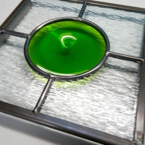 ステンドグラス パネル ロンデル サンキャッチャー glassart.k