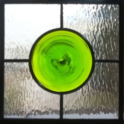 ステンドグラス パネル ロンデル サンキャッチャー glassart.k