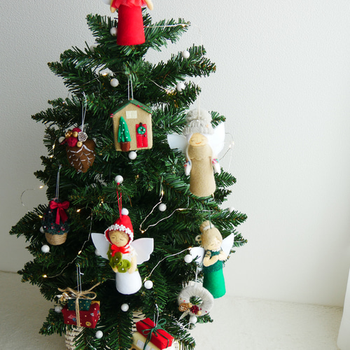 Christmas 】オーナメント クリスマス小物6点セット ガーランド gogo