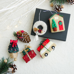 Christmas 】オーナメント クリスマス小物6点セット ガーランド gogo