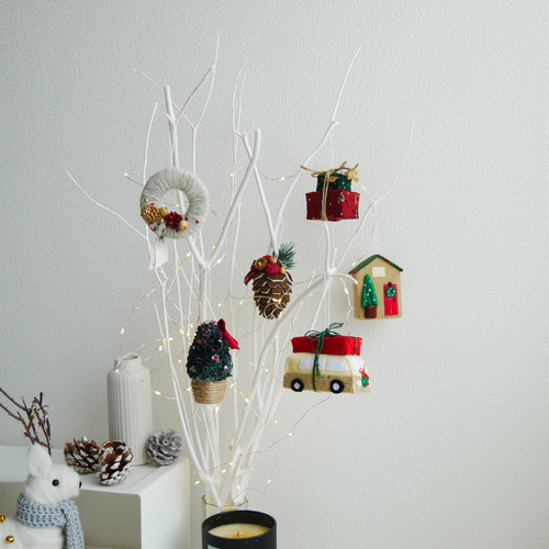 Christmas 】オーナメント クリスマス小物6点セット ガーランド gogo