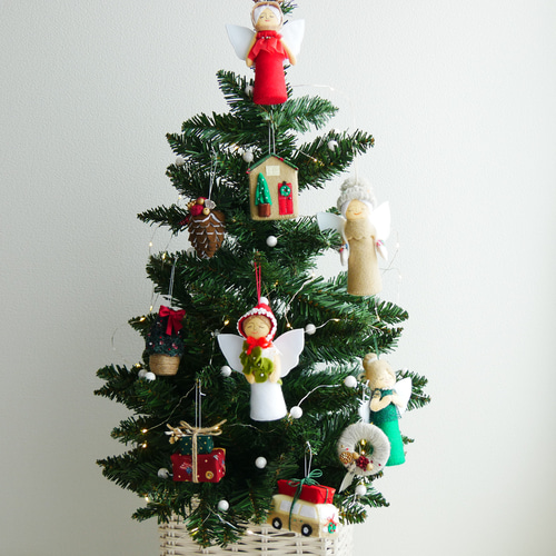 Christmas 】オーナメント クリスマス小物6点セット ガーランド gogo