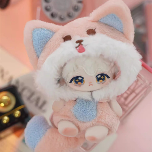 10cmぬいぐるみ 着せ替えぬいぐるみ ひかり 白髪青目 羊少年 角