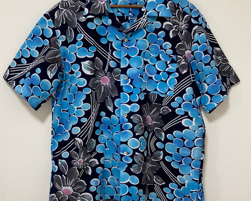 人気商品の中古品・新品・未使用品 浴衣の反物で作ったアロハシャツ シャツ 気まちく 通販 18179914 トップス