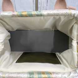 リメイク・帯・着物　『オビカラbag』　L2タイプ　手提げ、ばね口金、GOLF　カートバック　　送料無料 11枚目の画像