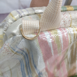 リメイク・帯・着物　『オビカラbag』　L2タイプ　手提げ、ばね口金、GOLF　カートバック　　送料無料 7枚目の画像