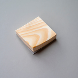 【日本／信州アカマツ】木のブロックメモ＜アウトレット品＞※数量限定 6枚目の画像