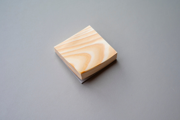 【日本／信州アカマツ】木のブロックメモ＜アウトレット品＞※数量限定 6枚目の画像