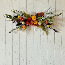 特大　横長スワッグ　パンパスグラス　インテリア　ドライフラワー　スワッグ　撮影 特大 横長スワッグ ドライフラワー 撮影 インテリア