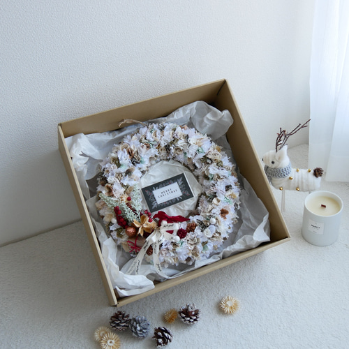 Christmas】クリスマスリース リース gogo 通販 18180343｜Creema