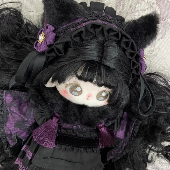 20cmぬいぐるみ 着せ替えぬいぐるみ みゅみゅ 黒髪黒目