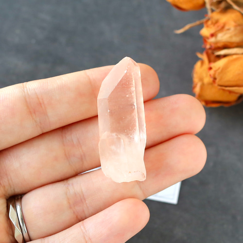 ピンクレムリアンシード クリスタル 水晶 鉱物 原石 希少 カブラル鉱山