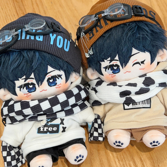 20cm 着せ替えぬいぐるみ 無属性 ぬいぐるみ 獣耳付け男の子 サミール