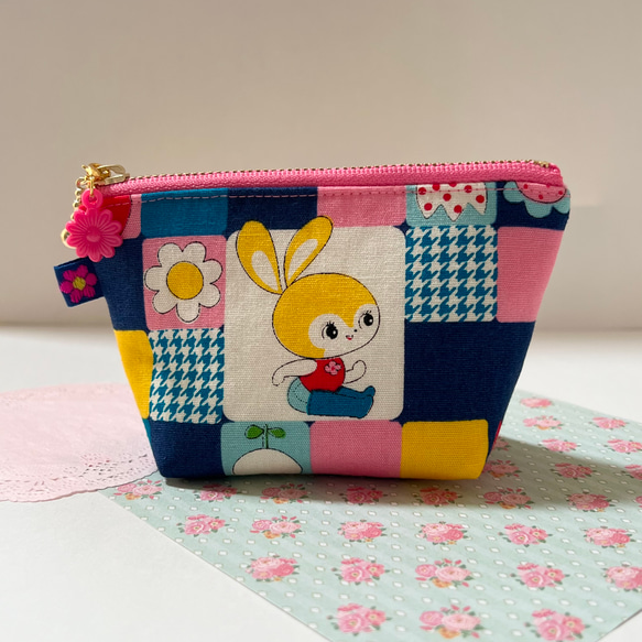ふっくらミニポーチ☆ハニーチューン☆昭和レトロ☆レトロアニマル  