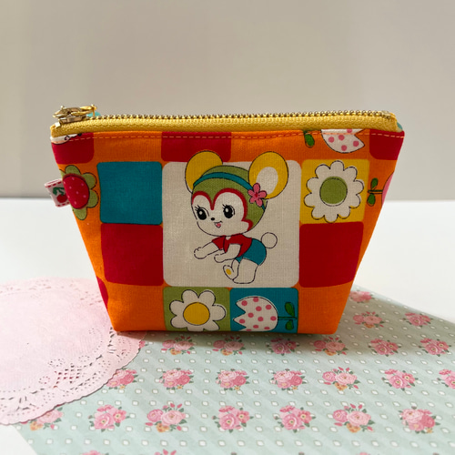 ふっくらミニポーチ☆ハニーチューン☆昭和レトロ☆レトロアニマル  