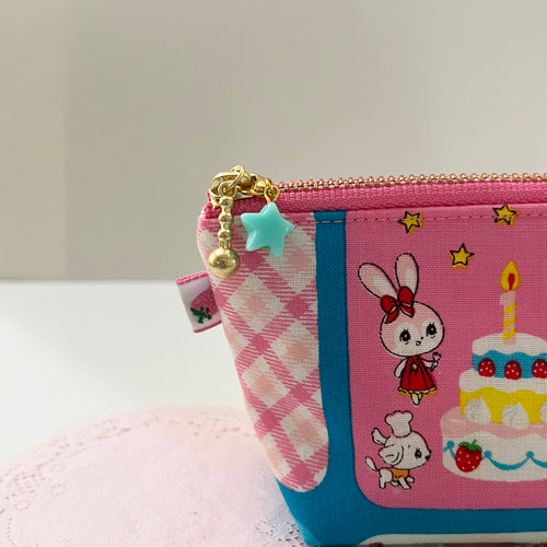 ふっくらミニポーチ☆ハニーチューン☆昭和レトロ☆レトロアニマル  
