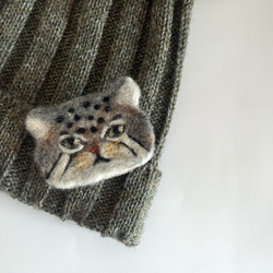 ねこ エキゾチック エキゾチックショートヘアー 刺繍 猫ブローチ