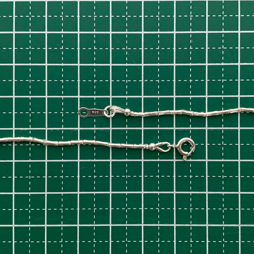 カレンシルバー ロングネックレス(チューブ) 80cm 華奢 軽い