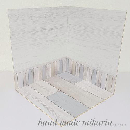 ドールハウス 撮影ボード【背景パネル】フィッティングルーム 撮影用背景ボード（ホワイトシャビー）【ドールハウス】 その他
