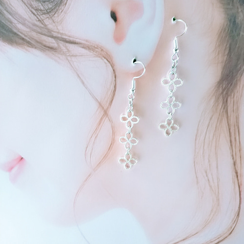 ナコ。様 大ぶりピアス。ハンドメイドピアス　ポストピアス ハンドメイド ナコ。様 大ぶりピアス。ハンドメイドピアス シルバーピアス