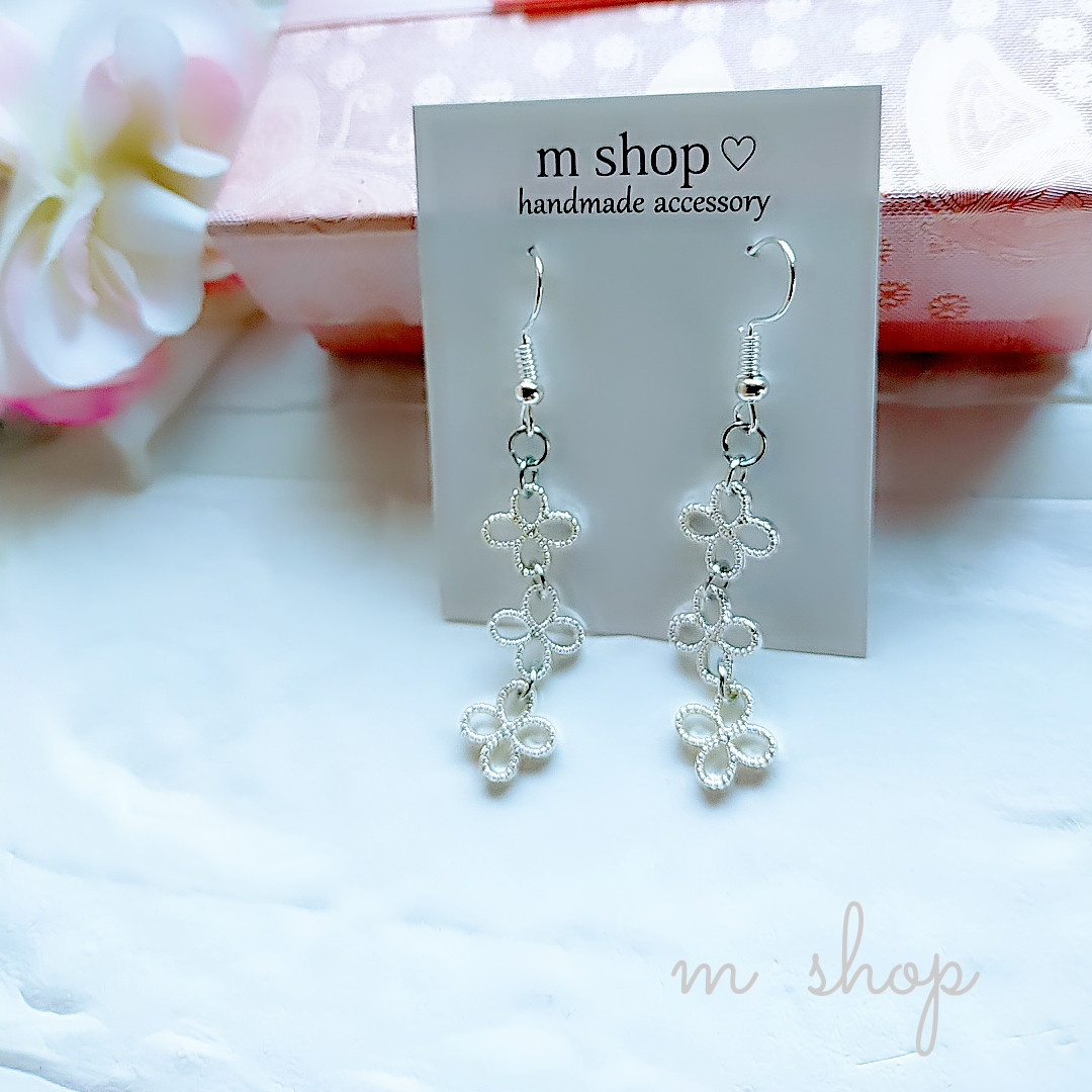 ハンドメイドピアス ピアス（フック・チェーン） m shop 通販