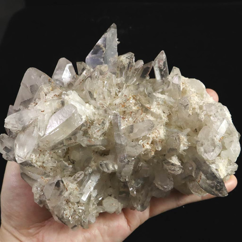 水晶　美しい形　1015g 山梨県黒平水晶峠産 水晶クラスター 914g #50488 天然石 榎本通商 通販