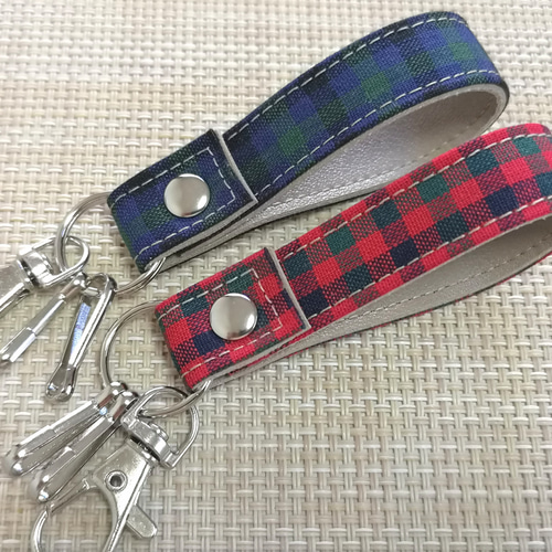 ハンドメイド ストラップ キーリング キーホルダー 2本