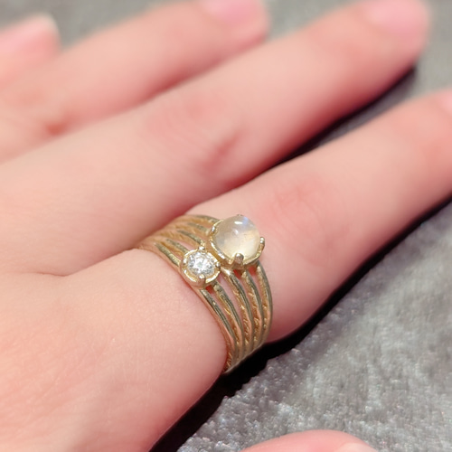 天然石　リング　指輪　まとめ売り　④ モアサナイト 天然石リング指輪まとめ売り④ モアサナイト