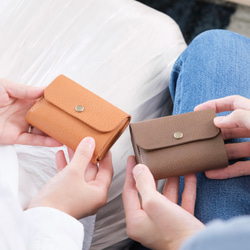 EC限定 small wallet 【シボ革/ブラック 三つ折り財布 chi.wata 通販