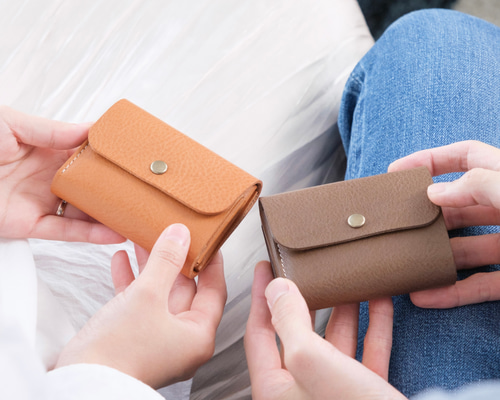 【イタリアンレザー】お札が折れない三つ折り財布　フルハンドメイド 2758e34f3df03d92e153bc04f3bba6