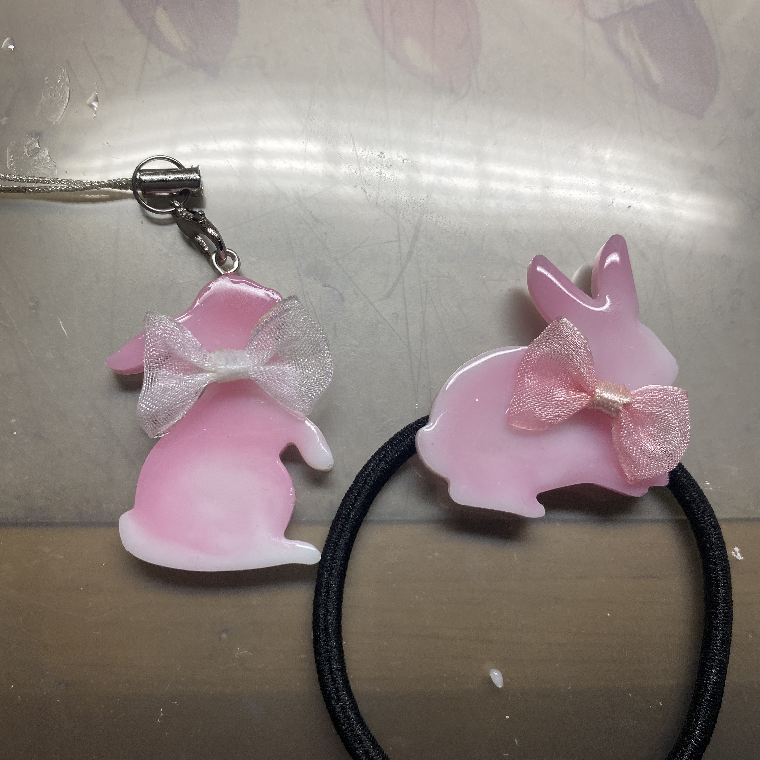 うさぎ キーホルダー ヘアアクセサリーセット ヘアゴム ありす うさぎ キーホルダー ヘアアクセサリーセット ヘアゴム ありす