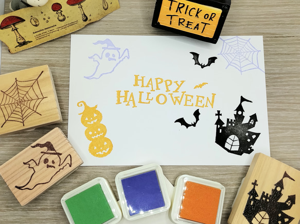 消しゴムはんこ No.280 ハロウィン⑱ 消しゴムはんこ No.280 ハロウィン⑱