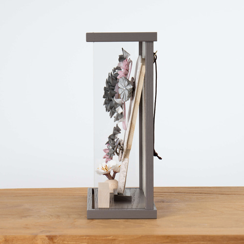 ことの羽子板（0117）かれん Tケース｜コンパクトな木製羽子板飾り