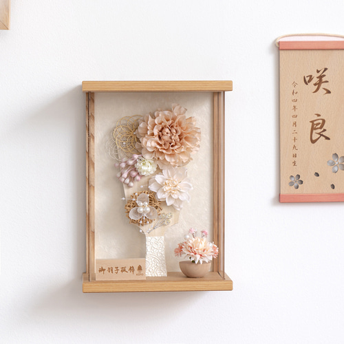 ことの羽子板（0120）ほのか ナチュラルケース｜コンパクトな木製