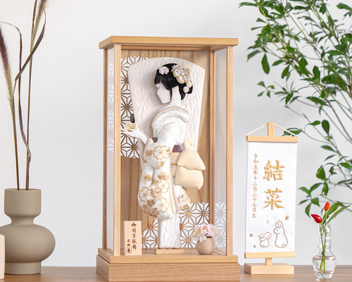 ことのかほり羽子板（0180）さくら ナチュラルケース｜コンパクトな