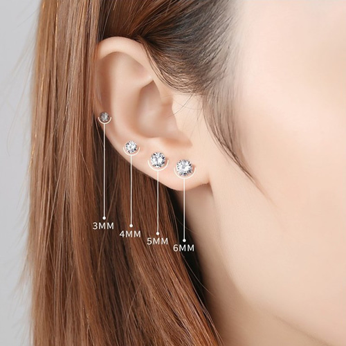 1ct×2四つ爪スダッドピアス（4週間発送） | ピアス | オーダー