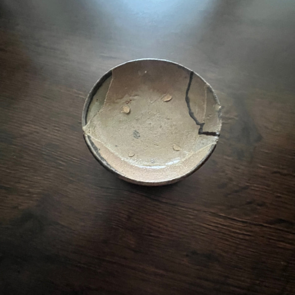錆谷窯 唐津木灰釉(呼び継ぎ)よびつぎ小皿 no.11 小皿 antique art 