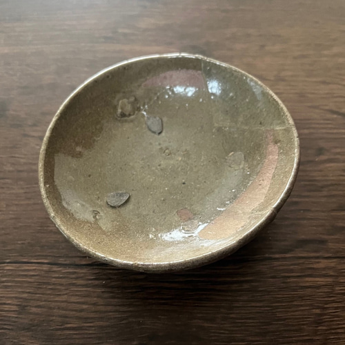 江戸中期】権現谷窯 唐津青手(呼び継ぎ)よびつぎ小皿 小皿 antique art