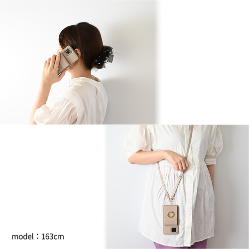 カラーリアケース 【 ミラー付き縦開きマグネットカードケース