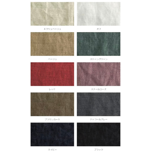 decor グレー リネン100 ビンテージのフリルが付いたワンピース  