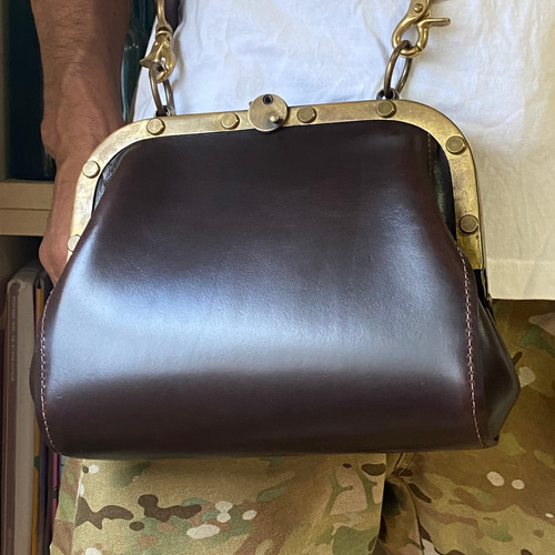 車掌 バッグ カバン 真鍮 ベルギー製 マシュア社 本革 ショルダー