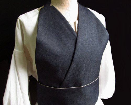 茶道稽古着　二部式【11-15号】リネン混合　マスタード 51bkqHoXU-L._UF350,350_QL80_.jpg