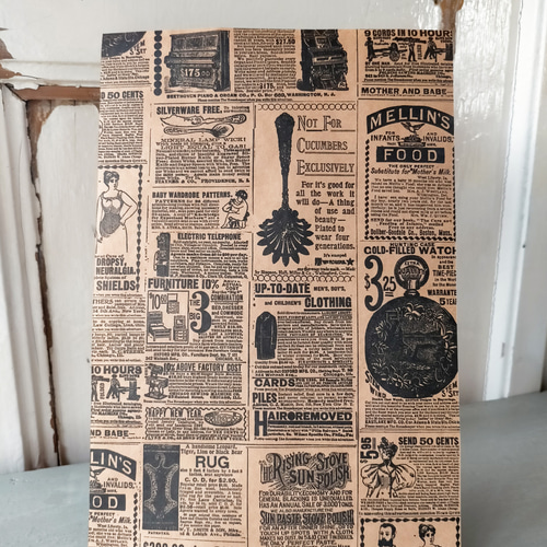 U.S.A. ヴィンテージ包装紙【アドバタイジング】DA-WP075 包装紙