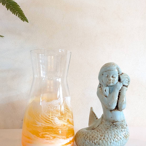 レジン海アートデキャンタ※蓋なし】 波レジン キッチン雑貨